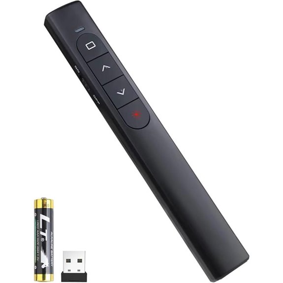 Wireless Presentation Remote with Hyperlink & Volume Control