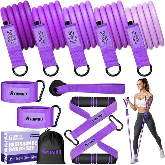 Resistance Bands with Handles for Women