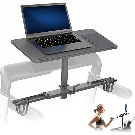 VIVO Wooden Laptop Treadmill Desk with Accessories