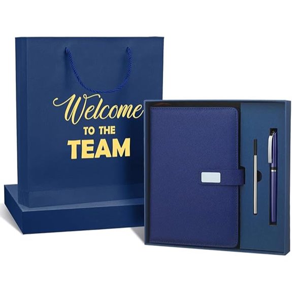 Sayglossy Employee Welcome Gift Set with Notebook and Pen