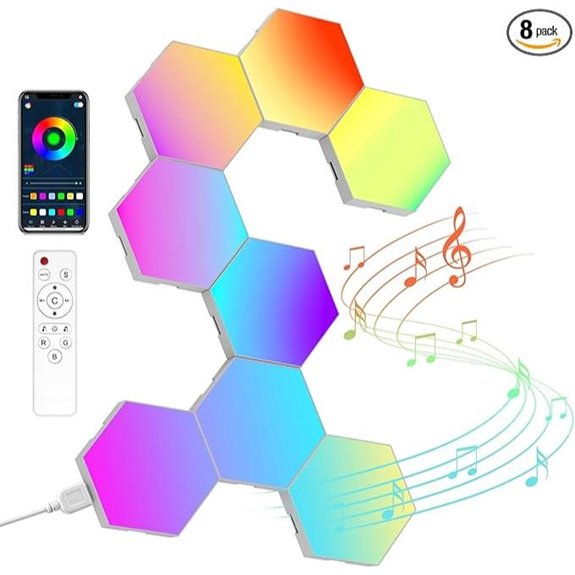 Hexagon LED Wall Panels with App & Music Sync