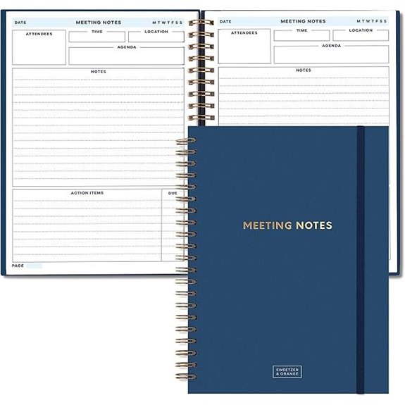 S&O Large Meeting Notebook for Work
