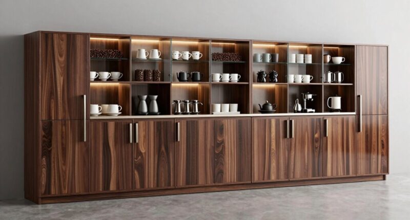 premium coffee station storage