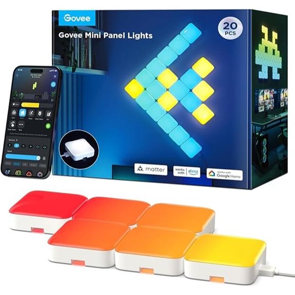 Govee RGBIC Wall Lights Smart LED Panels 20 Pcs