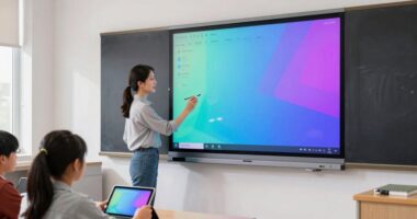 big screen vs whiteboard