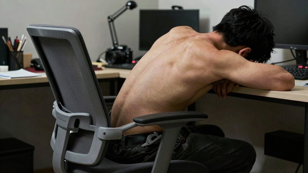 ergonomic setup prevents back injury