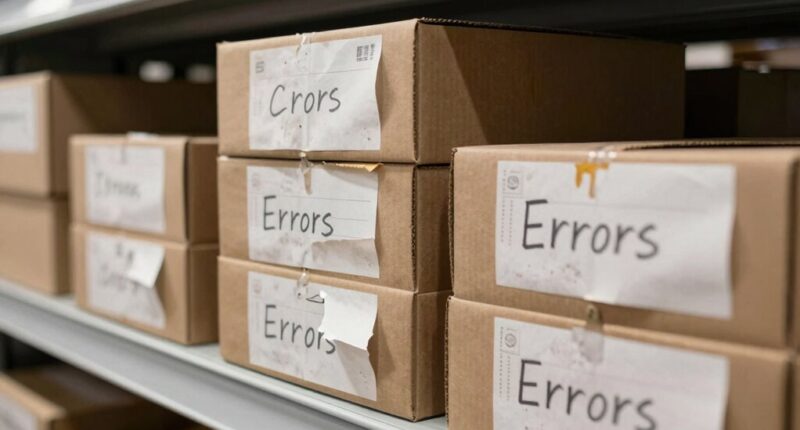 incorrect labels cause inventory errors