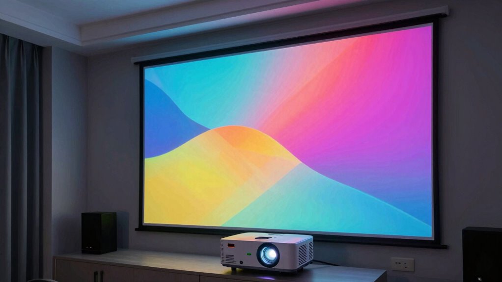 optimal projector brightness balance