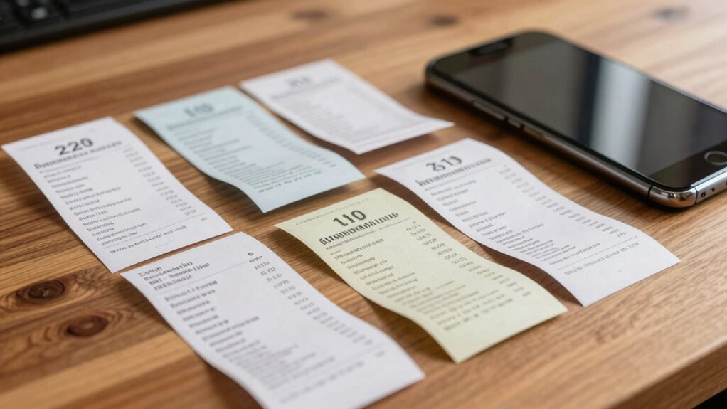 organized receipts streamline reimbursements