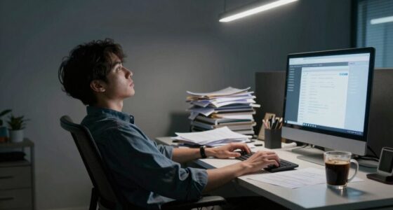 poor ergonomic workspace setup