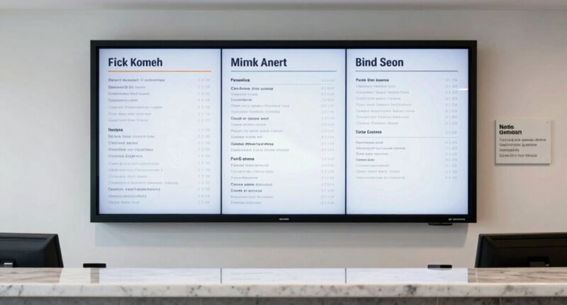 poorly planned display content