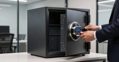 secure office safe installation