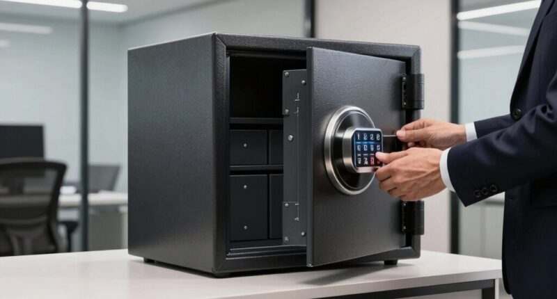 secure office safe installation