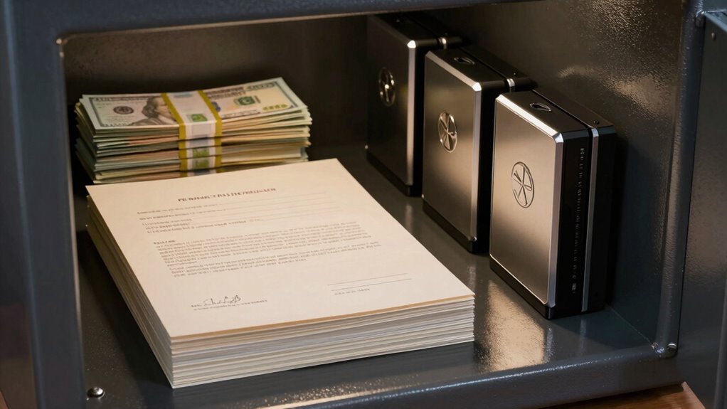 securely store essential business items