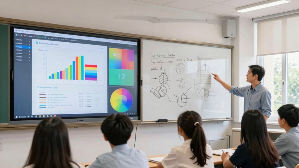 use screens for multimedia displays