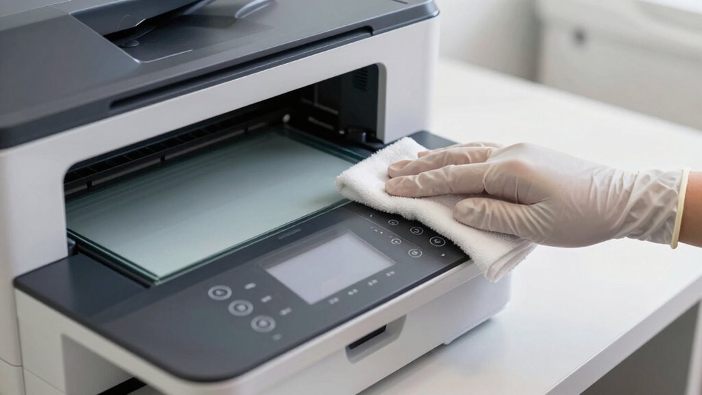 clean printer scanner copier parts