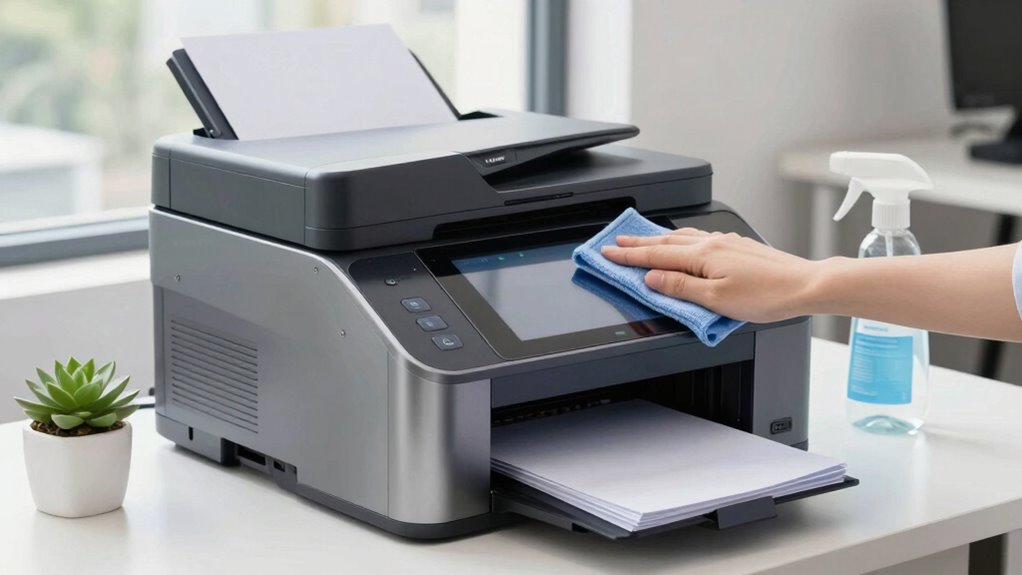 clean shared office devices regularly