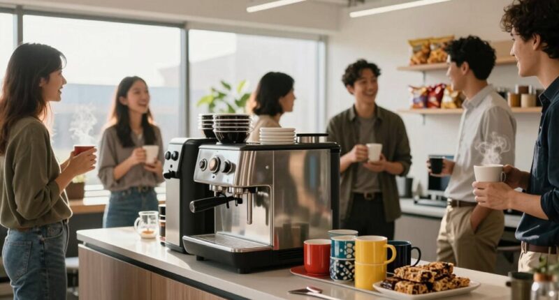 coffee upgrade snack notice