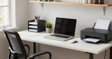 efficient office equipment setup