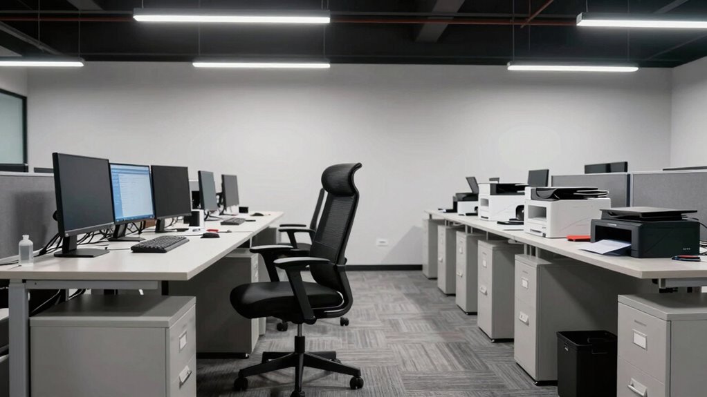 efficient organized ergonomic workspace