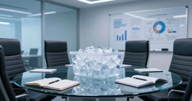 office ice storage overlooked