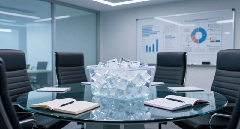 office ice storage overlooked