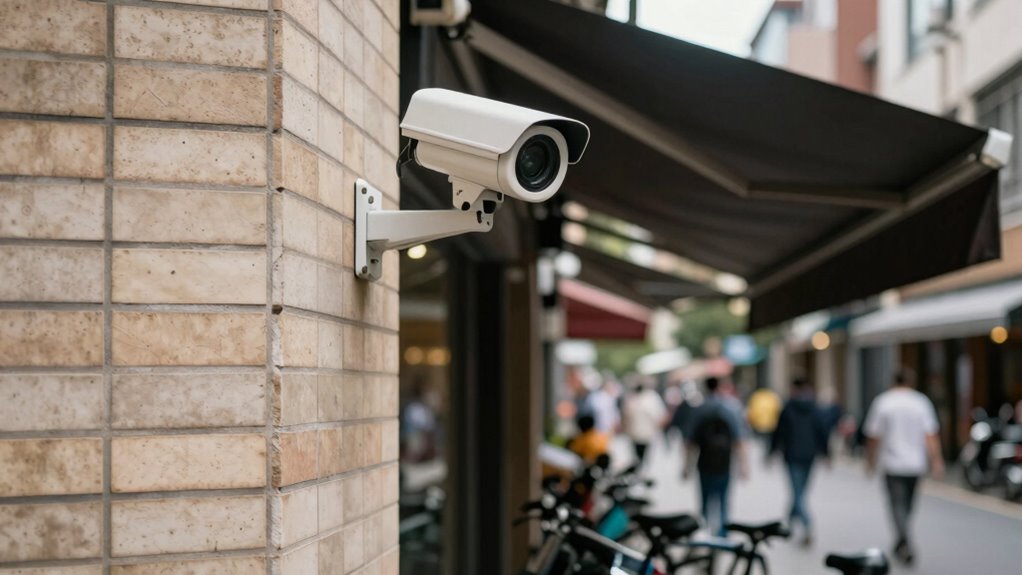 strategic camera placement minimizes blind spots