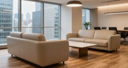 comfortable client lounge sofas