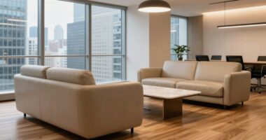 comfortable client lounge sofas