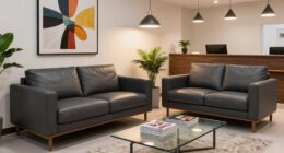comfortable startup waiting couches