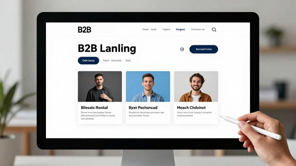 effective b2b landing page design