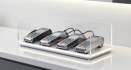 efficient card terminal displays