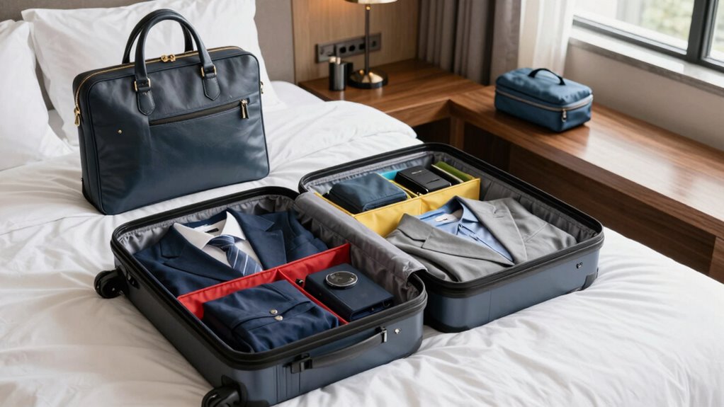 efficient organized work travel packing
