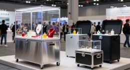 trade show display case comparison