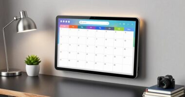 wall mounted digital planning