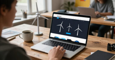 Scrolling Through “TURBINE — WERK 9”: An AI-Themed SVG Experience